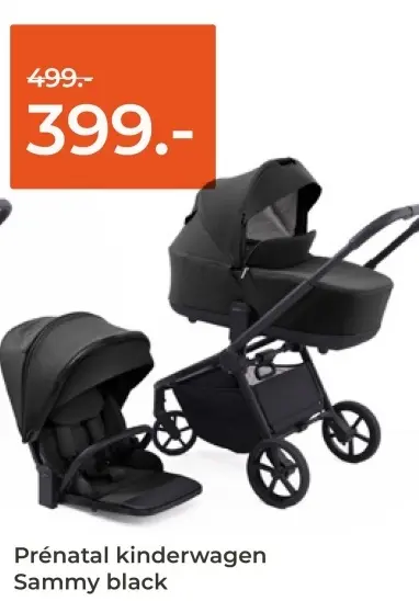 Aanbieding: Prénatal kinderwagen Sammy black