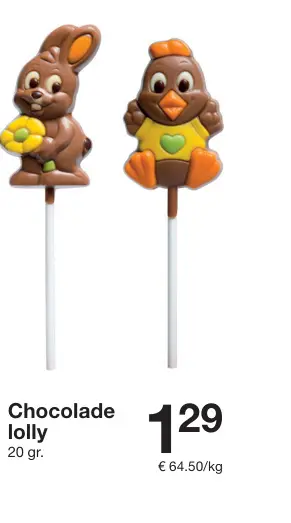 Promotie: Chocolade lolly