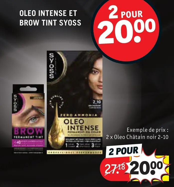 Offre: Oleo intense et brow tint