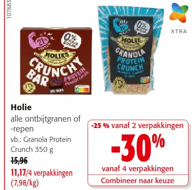 Promotie: Holie alle ontbijtgranen of -repen