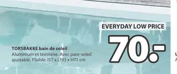 Offre: TORSBAKKE bain de soleil