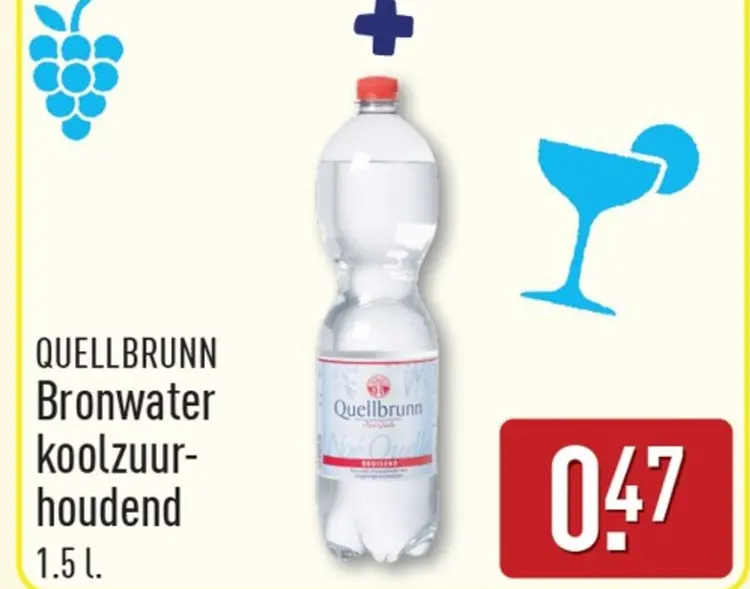 Aanbieding: Bronwater koolzuurhoudend