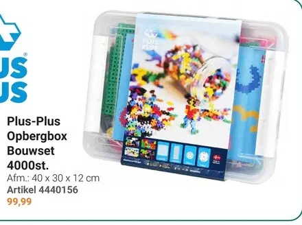 Aanbieding: Plus-Plus Opbergbox Bouwset