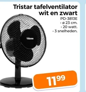 Aanbieding: Tristar tafelventilator