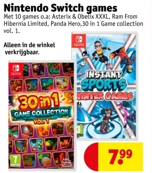 Aanbieding: Nintendo Switch games
