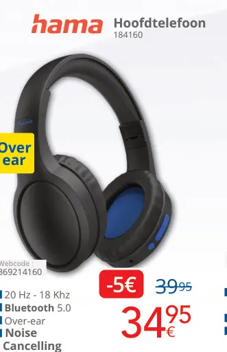 Aanbieding: Hoofdtelefoon