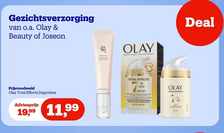 Promotie: Gezichtsverzorging van o.a. Olay & Beauty of Joseon