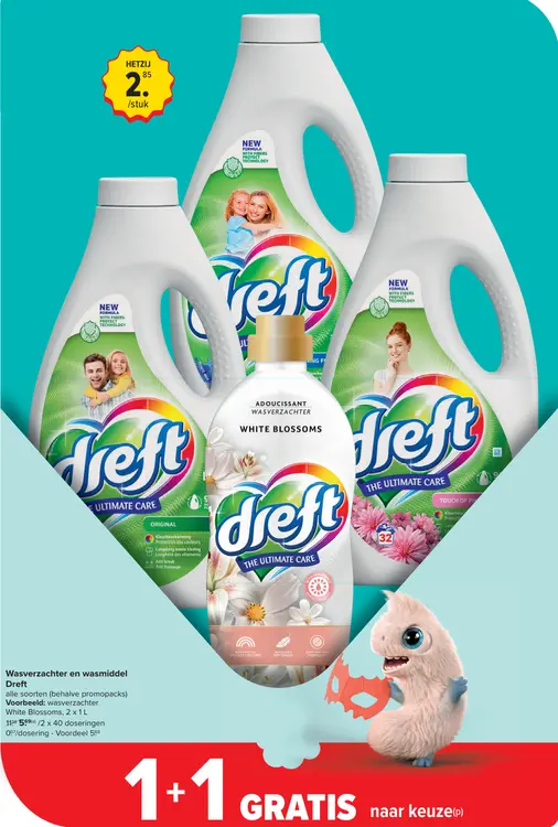 Promotie: Wasverzachter en wasmiddel