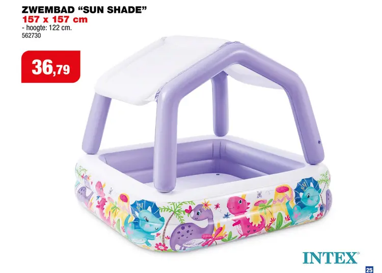 Promotie: Intex Sun Shade kinderzwembad 157x157x122 cm