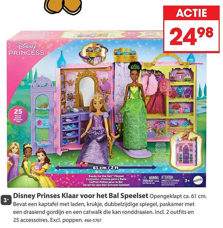 Aanbieding: Disney Prinses Klaar voor het Bal Speelset