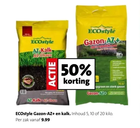 Aanbieding: Gazon-AZ+ en kalk