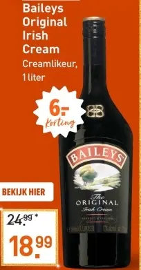 Aanbieding: Baileys Original Irish Cream