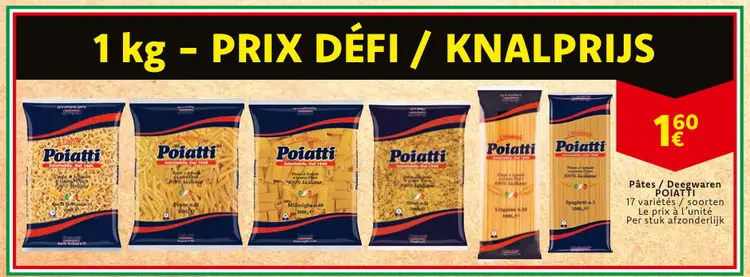 Offre: Pâtes / Deegwaren