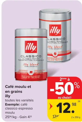 Offre: Café moulu et en grains
