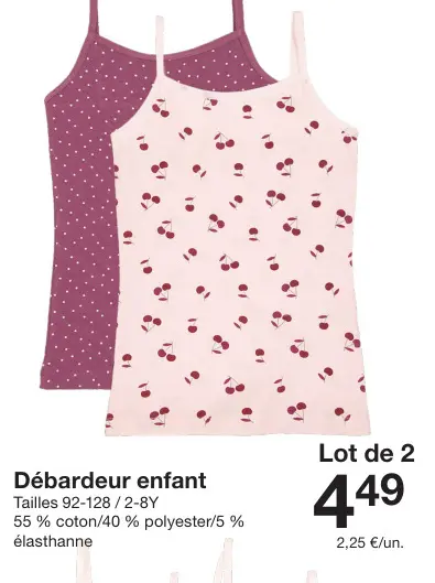 Offre: Débardeur enfant