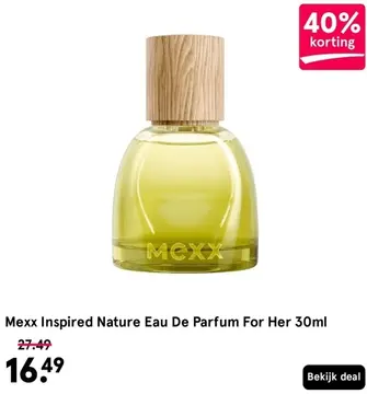 Aanbieding: Mexx Inspired Nature Eau De Parfum For Her
