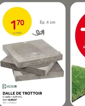 Offre: Dalle de trottoir