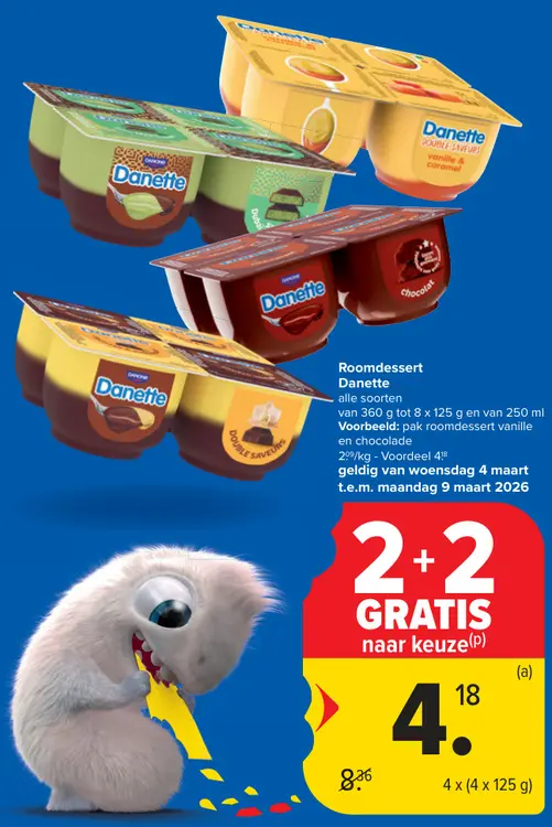 Promotie: Roomdessert