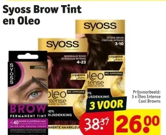 Promotie: Syoss Brow Tint en Oleo