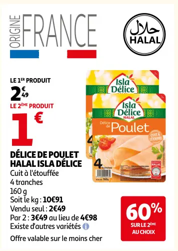 Promotie: Délice de poulet