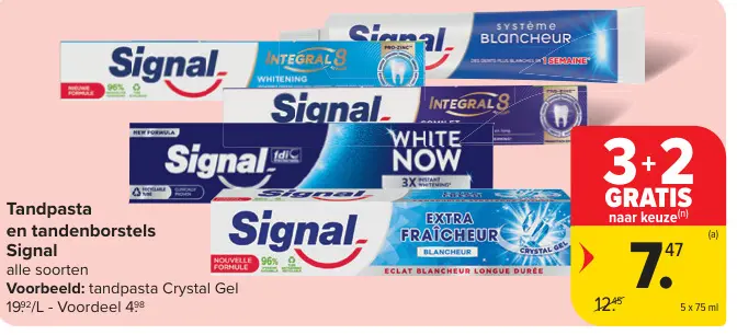 Promotie: Tandpasta en tandenborstels