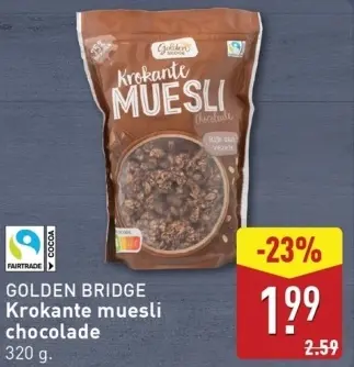 Aanbieding: Krokante muesli chocolade
