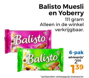 Aanbieding: Balisto Muesli en Yoberry