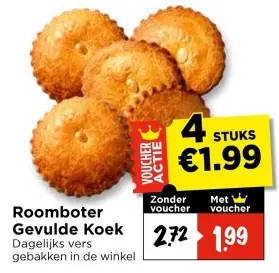 Roomboter Gevulde Koek