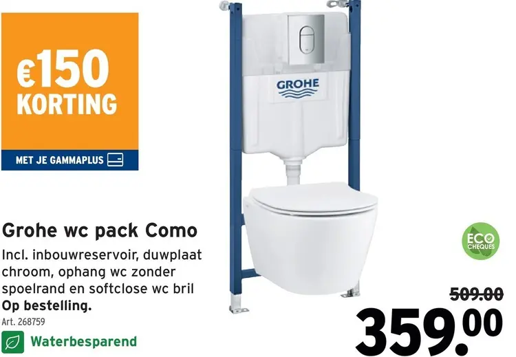 Promotie: Wc pack Como