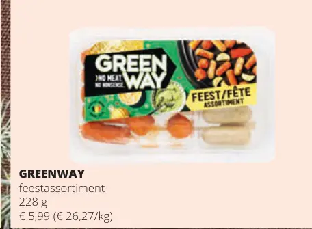 Promotie: Greenway feestassortiment