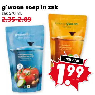 Aanbieding: Soep in zak