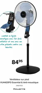 Offre: Ventilateur sur pied VU4420F0 Essential & Ant