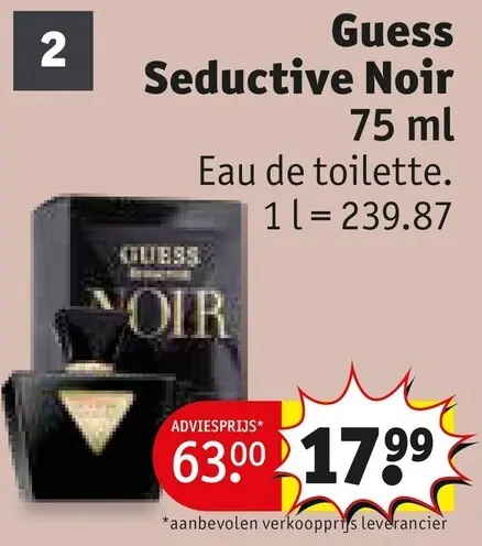 Promotie: Guess Seductive Noir Eau de toilette
