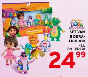 Aanbieding: Set van 5 Dora-figuren