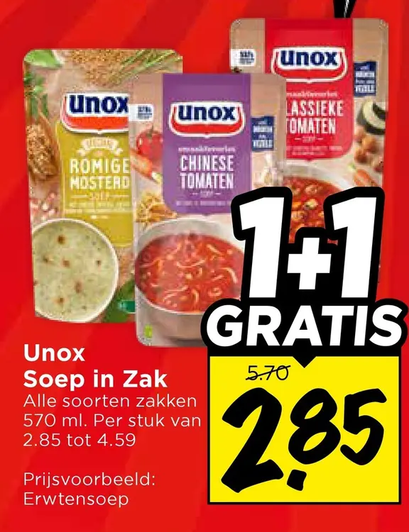 Aanbieding: Soep in Zak