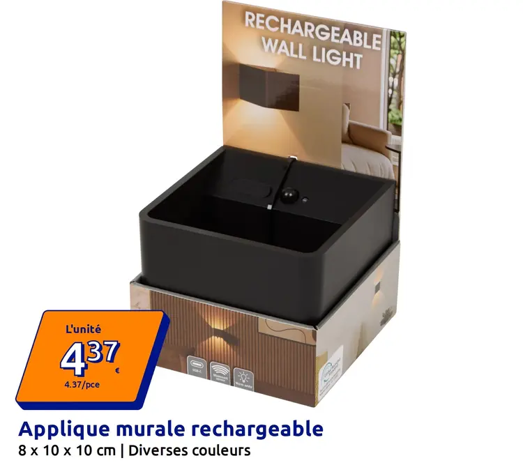 Offre: Applique murale rechargeable