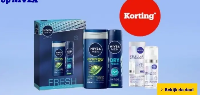 Aanbieding: Nivea Men Fresh gift set, Nivea Men Energy sh