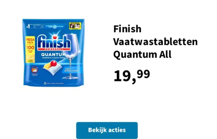 Promotie: Vaatwastabletten Quantum All