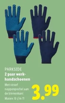 Aanbieding: 2 paar werkhandschoenen