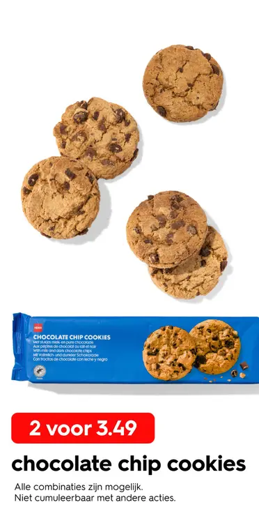 Promotie: Chocolate chip cookies