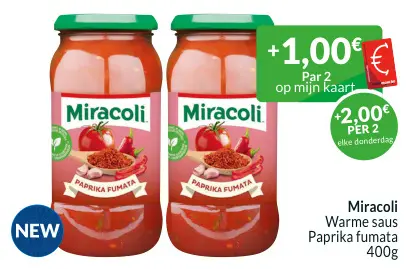 Promotie: Miracoli Warme saus Paprika fumata