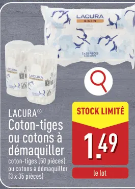 Offre: Coton-tiges ou cotons à démaquiller