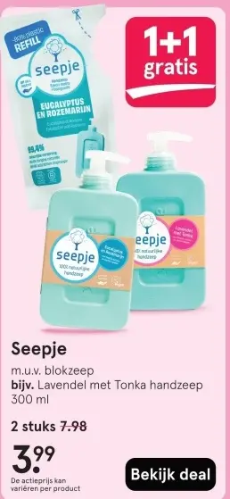 Aanbieding: Seepje handzeep