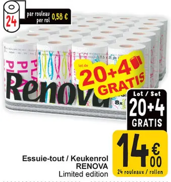 Offre: Essuie-tout / Keukenrol RENOVA Limited edition