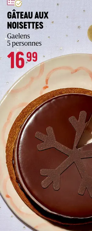 Offre: Gâteau aux noisettes