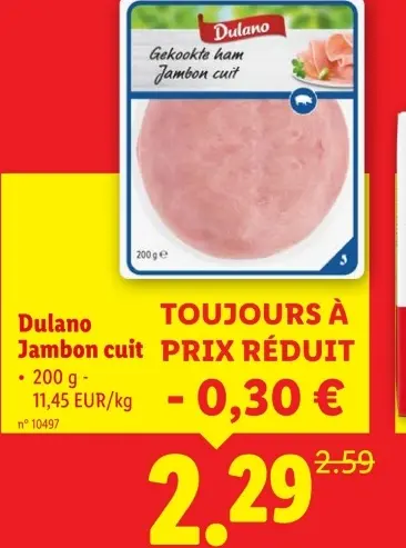 Offre: Jambon cuit