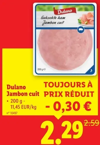 Offre: Jambon cuit