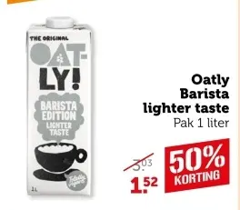 Aanbieding: Oatly Barista lighter taste