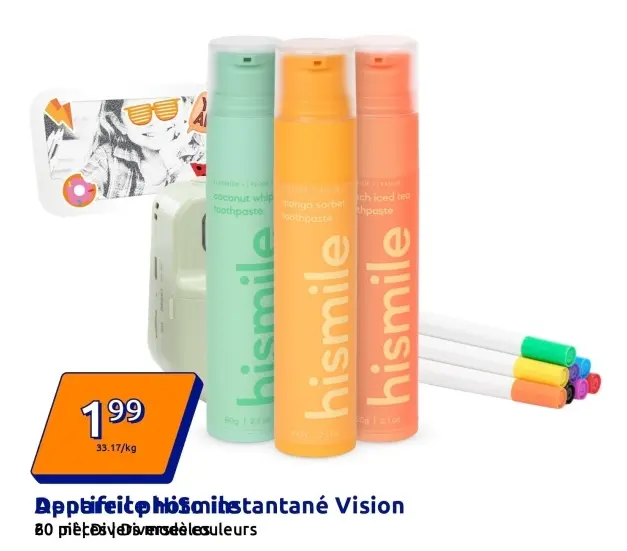 Offre: hismile toothpaste