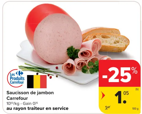 Offre: Saucisson de jambon